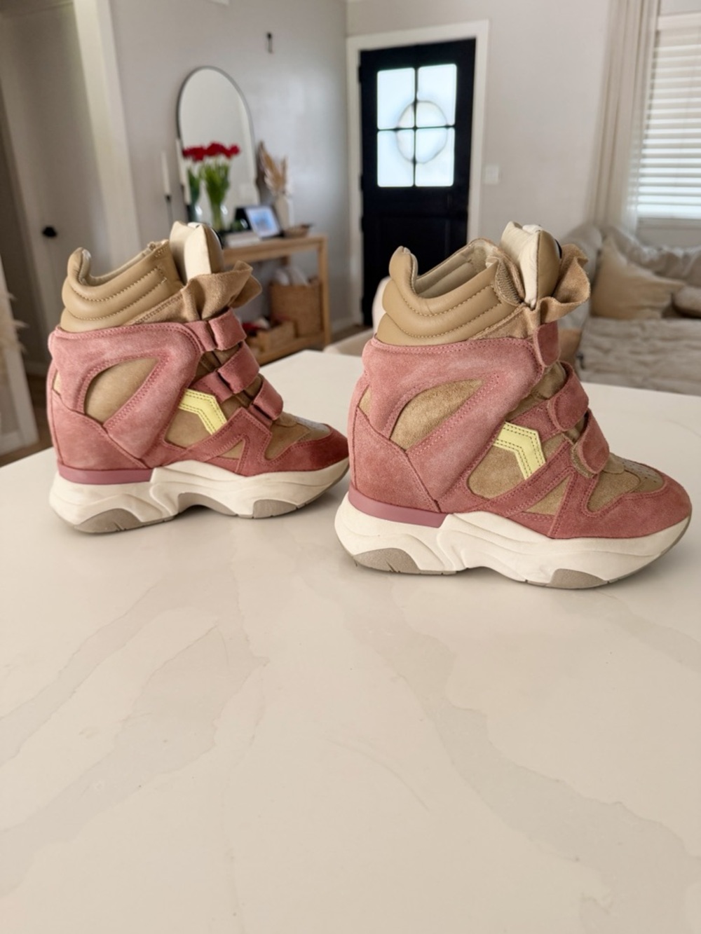 Isabel Marant | Balskee Suede Wedge Platform Sneakers | Sz US 6 - Picture 6 of 9
